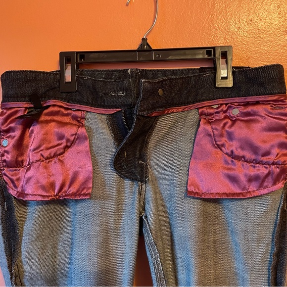 Express Ladies Denim Black Jeans Bling Sequin Pockets - Picture 9 of 16